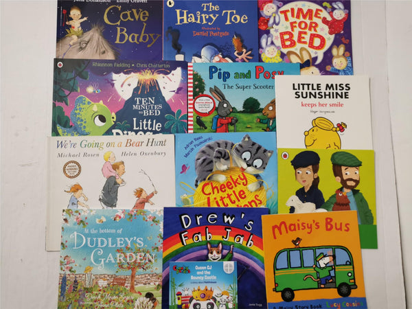 13 Young Children Picture Reading Books - Inc Cave Baby, Dinosaurs & Maisy