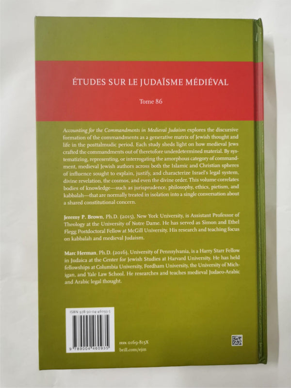 Accounting for the Commandments in Medieval Judaism by Jeremy P. Brown