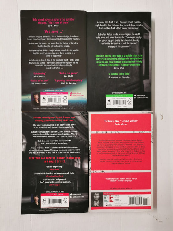 Bundle 4 x Ian Rankin / Inspector Rebus Books includes A Song for the Dark Times