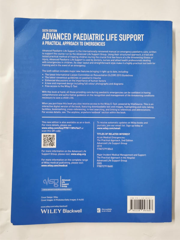 Advanced Paediatric Life Support: A Practical Approach to Emergencies by ALSG