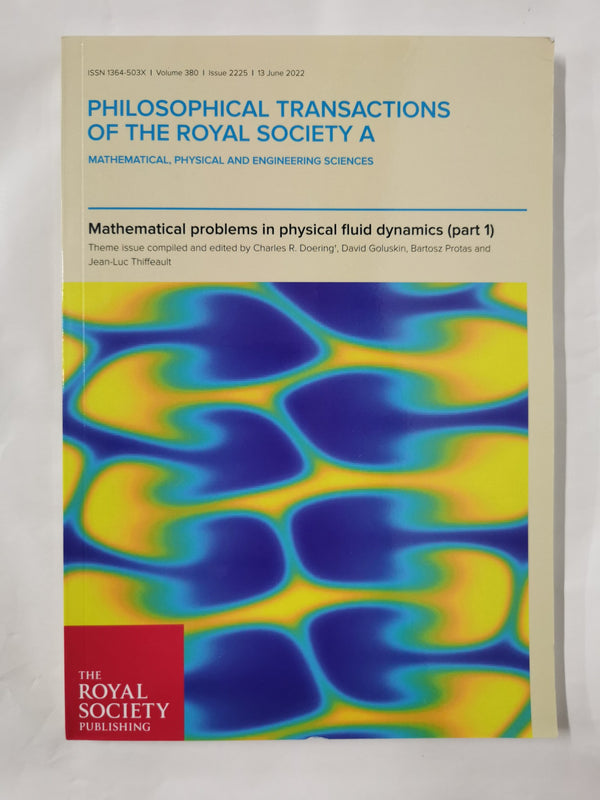 Philosophical Transactions - ISSN 1364-503x Volume 380 Issue 2225 | 13 June 2022