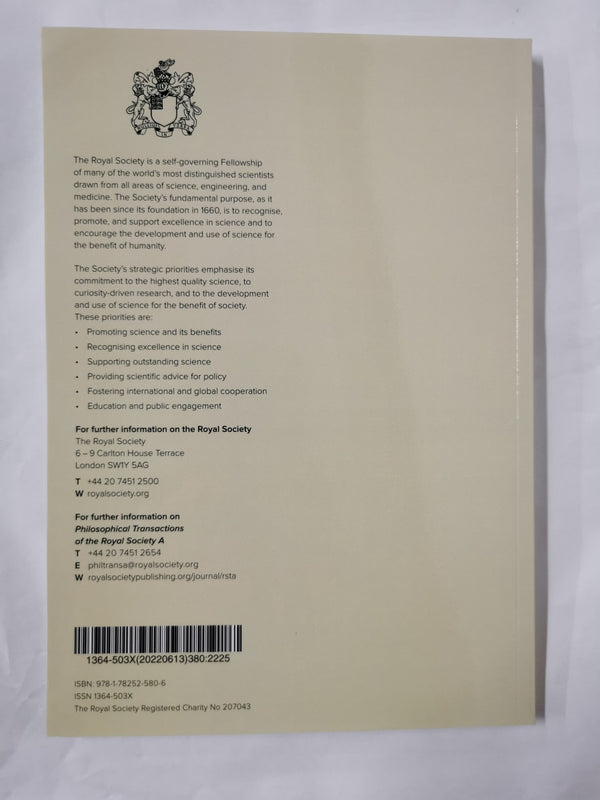 Philosophical Transactions - ISSN 1364-503x Volume 380 Issue 2225 | 13 June 2022