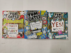 Bundle Of 3 x Tom Gates Books By L. Pichon inc. Excellent Excuses etc