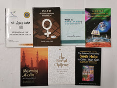 Bundle of 7 Mixed books on Islam Including Becoming Muslim by Nuh Ha Mim Keller