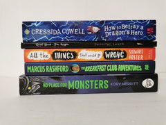 Mixed Box of 5 Kid's Books Age 9-12 - Marcus Rashford & How to train your Dragon