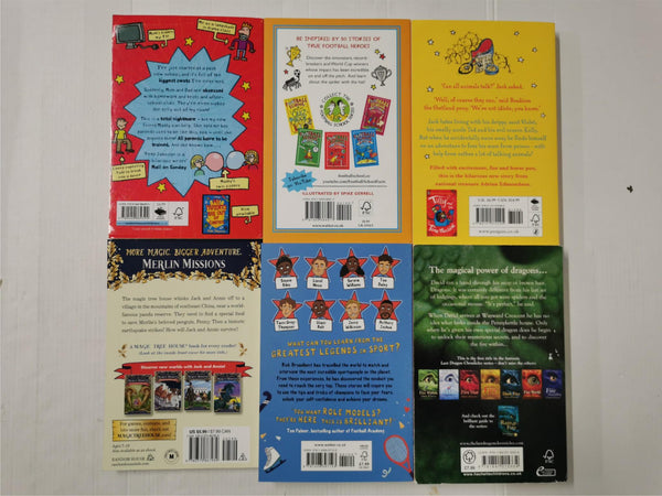 5 Kid's Books Age 7-11 Includes Football School, How to Train Your Parents..