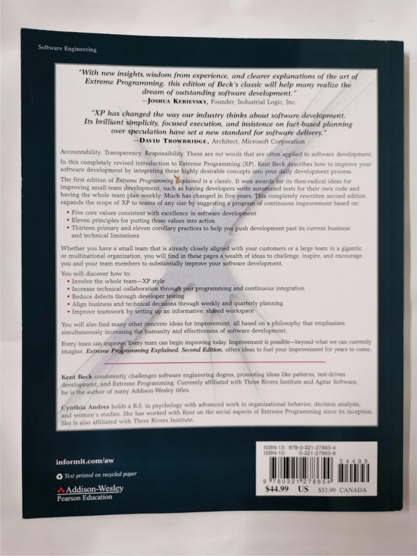 Extreme Programming Explained: Embrace Change by Kent Beck