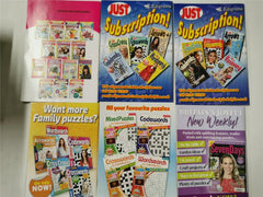 COLLECTION of 6 PUZZLE BOOKS/MAGS - Word search, Codebreaks, Crosswords *Unused*