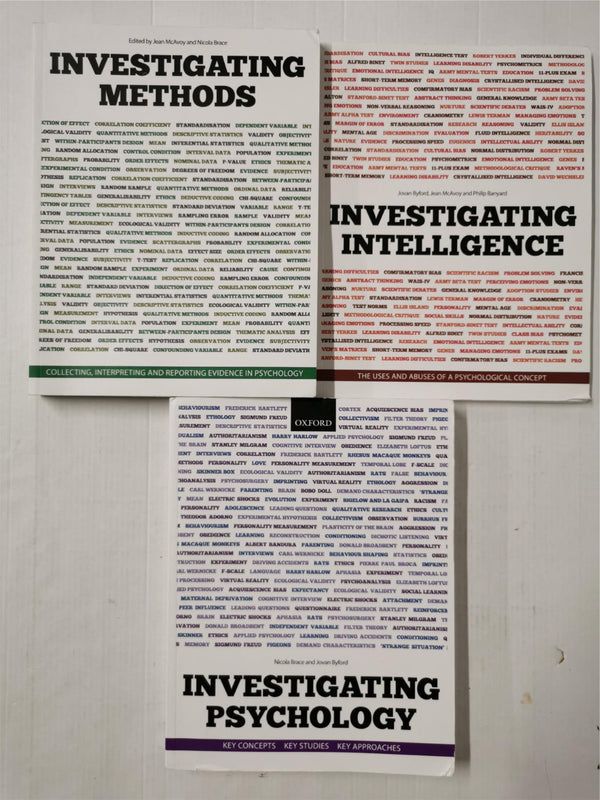 Investigating Psychology, Intelligence, Methods | Open University DE100
