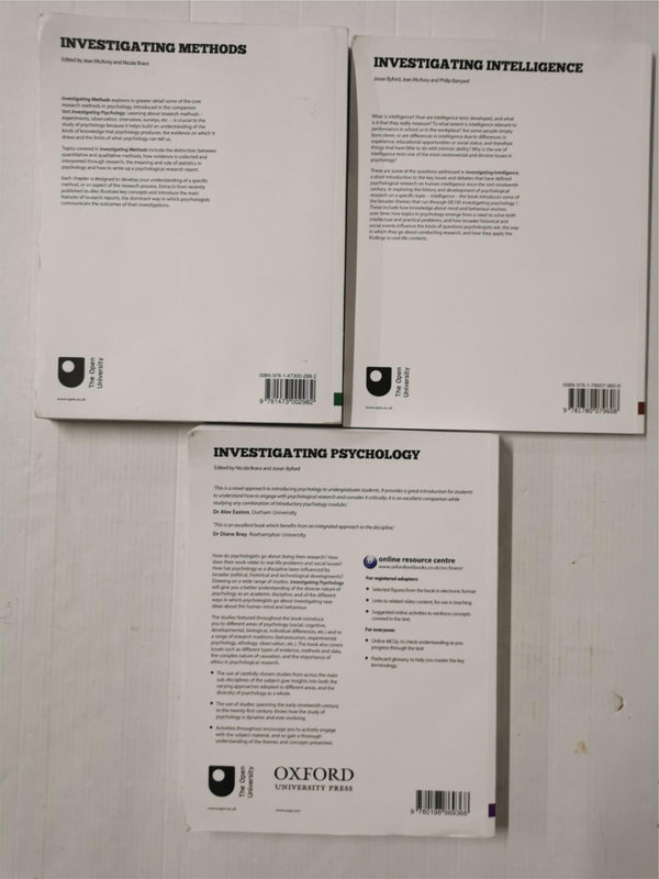 Investigating Psychology, Intelligence, Methods | Open University DE100