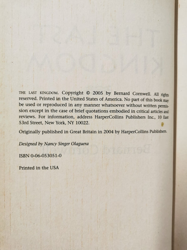 The Last Kingdom by Bernard Cornwell (Hardback, 2005)