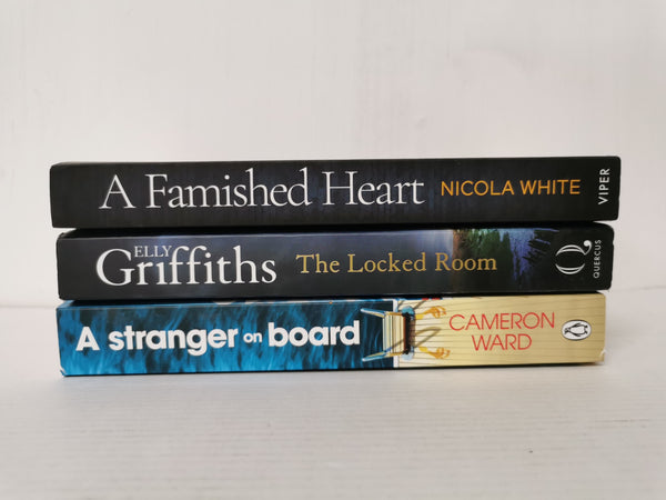 Bundle 3 Thrillers! A Famished Heart, The Locked Room, A Stranger On Board