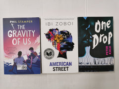 Bundle of 3 YA Books: The Gravity of Us, American Street, One Drop