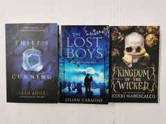 Mixed 3 Book Fantasy Novel Bundle, Includes Kingdom of the Wicked, The Lost Boys