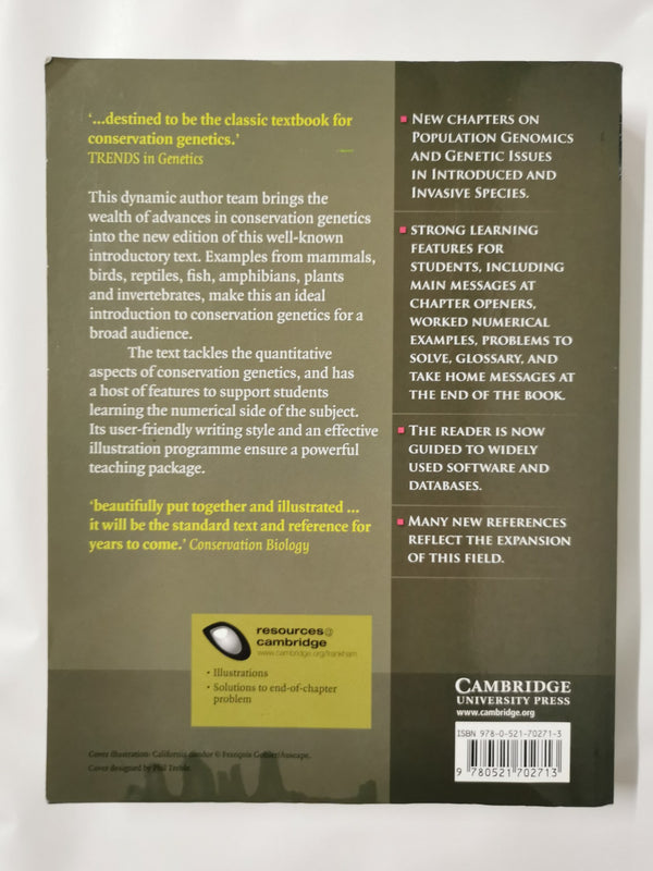 Introduction to Conservation Genetics by Richard Frankham, David A. Briscoe