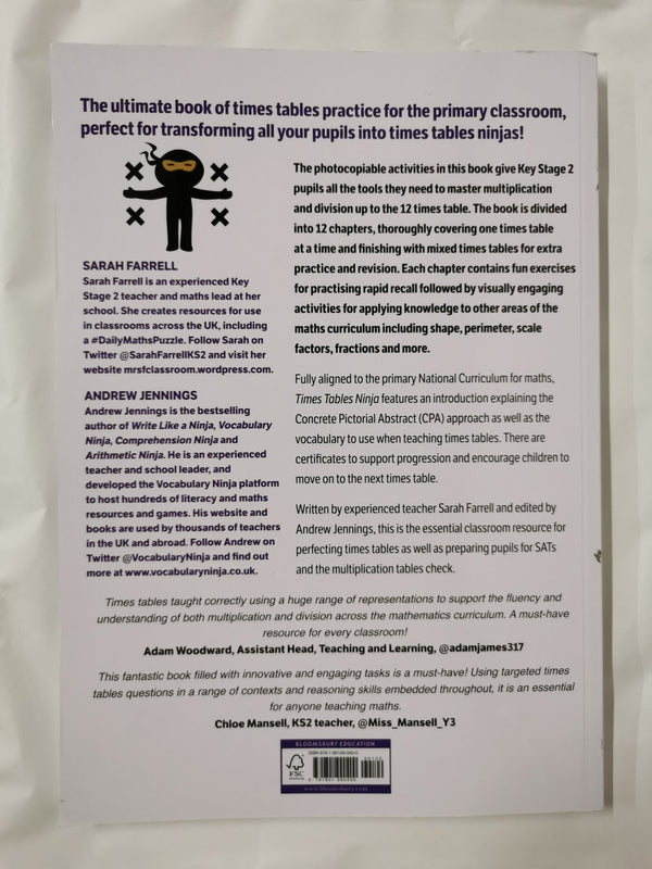 Times Tables Ninja by Sarah Farrell