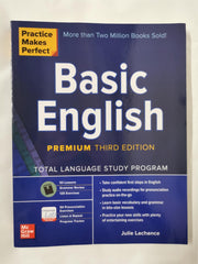 Practice Makes Perfect: Basic English, Premium Third Edition by Julie Lachance