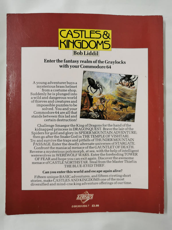 Castles and Kingdoms: Adventures for Your Commodore 64 by Bob Liddil (Pb, 1985)