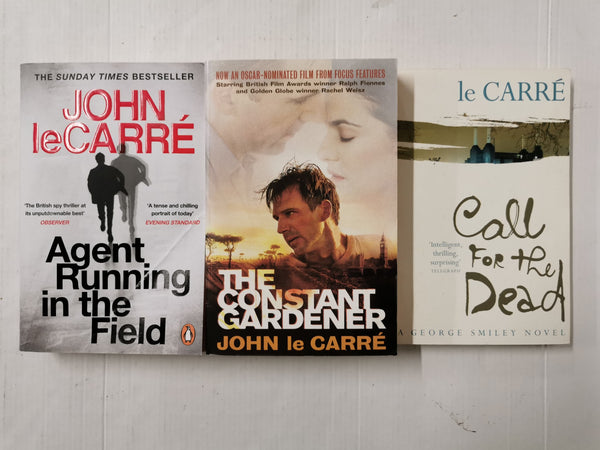 John le Carre 3 Book Box! Inc. Agent Running in the Field, The Constant Gardener