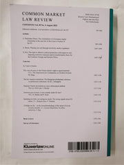 Common Market Law Review Vol59 No. 4 Aug 2022 by  Alison McDonnell