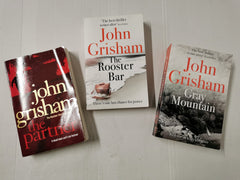 3 x John Grisham Bestsellers! The Rooster Bar, Gray Mountain & The Partner