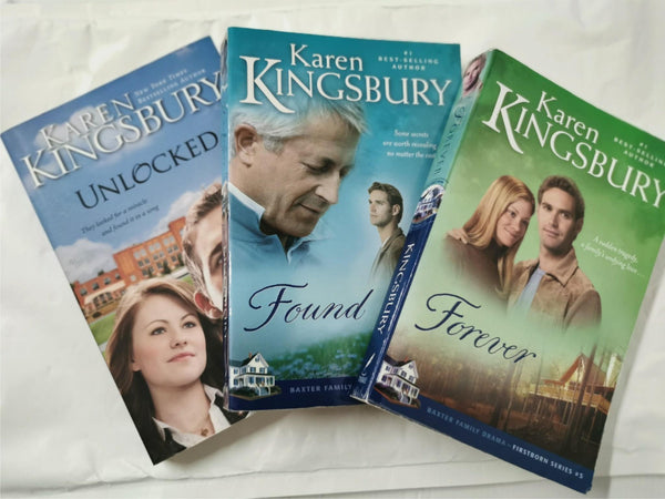 Karen Kingsbury 3 Book Set Unlocked, Forever & Found