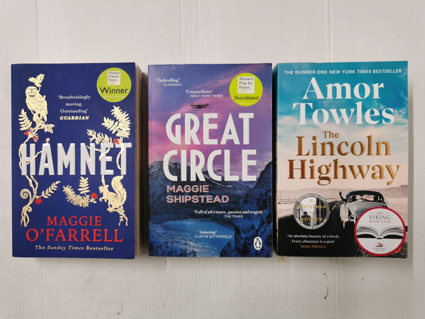 Bundle of 3 Contemporary Literary Fiction Bestsellers, Inc Hamnet & Great Circle