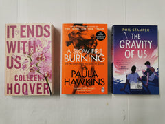 Mixed Genre Fiction Box: It Ends With Us, The Gravity of Us, A Slow Fire Burning