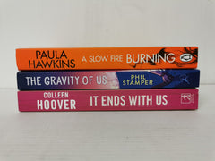 Mixed Genre Fiction Box: It Ends With Us, The Gravity of Us, A Slow Fire Burning