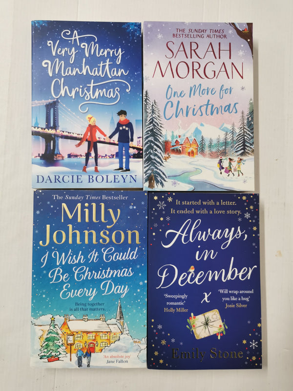 Bundle of 4 Christmas Fiction Books Incl. I Wish It Could Be Christmas Every Day