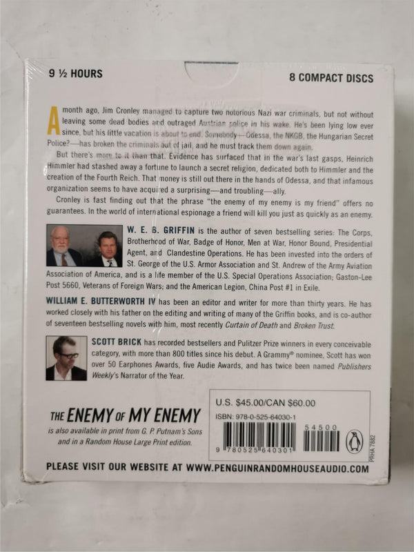 The Enemy of My Enemy (A Clandestine Operations Novel) (AUDIO CD) *New Selaed*