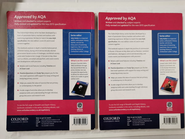 Oxford AQA History Revolution and Dictatorship & Wars and Welfare - 2 Bok Set