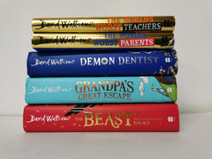 Bundle of 5 David Walliams Books, Includes Demon Dentist & The World's Worst...
