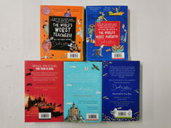 Bundle of 5 David Walliams Books, Includes Demon Dentist & The World's Worst...