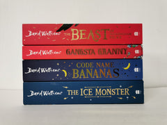 4 David Walliams Books Inc: The Ice Monster, Code Name Bananas, Gangsta Granny