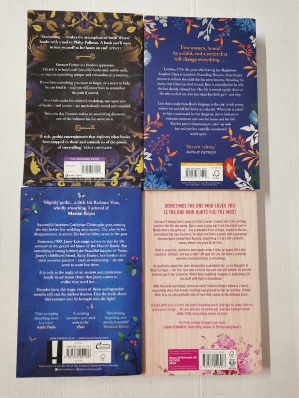 The Foundling, Beloved Girls, Binding, It Ends With Us - 4 Book Set