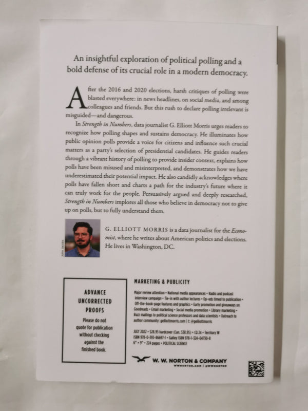 Strength in Numbers: How Polls Work by G. Elliot Morris ARC