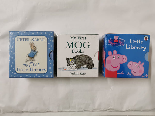 3 Little Library Box Sets: Peppa, Mog & Peter Rabbit
