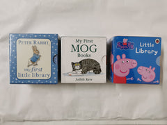 3 Little Library Box Sets: Peppa, Mog & Peter Rabbit