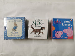 3 Little Library Box Sets: Peppa, Mog & Peter Rabbit