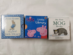 3 Little Library Box Sets: Peppa, Mog & Peter Rabbit