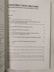 The International Journal of the Construction History Society Vol 37 No. 1 2002