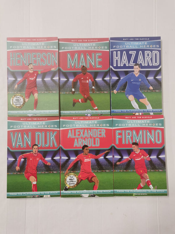 6 Ultimate Football Heroes Books: Henderson, Mane, Hazard, Firmino, Van Dijk etc