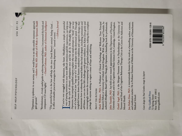 The Mindful Way through Depression: Freeing Yourself from Chronic Unhappiness