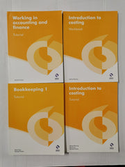 4 Costing, Bookkeeping, Accounting & Finance Tutorial & Workbooks (AAT Level 2)