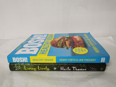 BOSH! Healthy Vegan by Henry Firth, Ian Theasby & Living Lively by Haile Thomas
