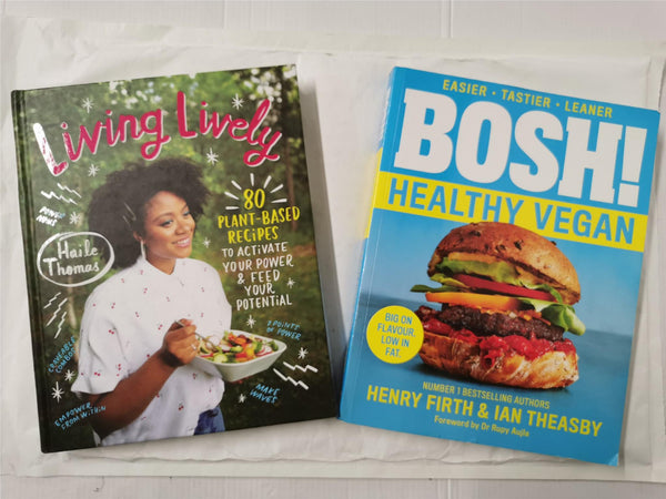 BOSH! Healthy Vegan by Henry Firth, Ian Theasby & Living Lively by Haile Thomas