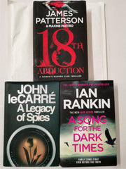 A Song for the Dark Times, A legacy of Spies & 18th Abduction Hardback 3 BookSet