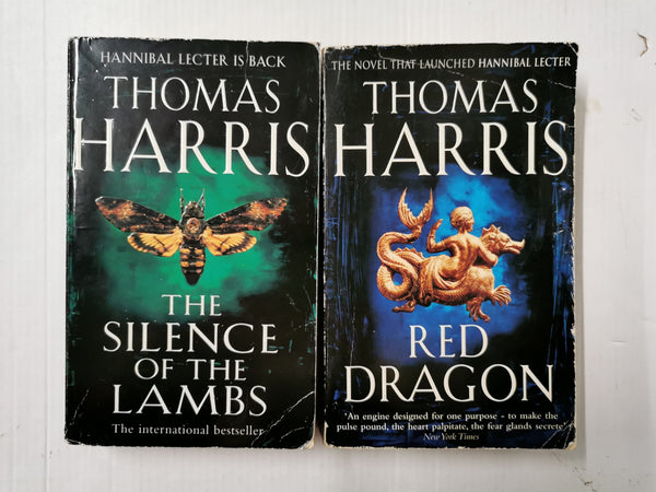 Hannibal Lecter 2 Book Bundle (Thomas Harris): Red Dragon & Silence Of The Lambs