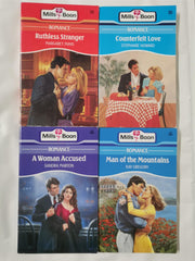 Mills & Boon 4 Book Set Inc Ruthless stranger etc Vintage
